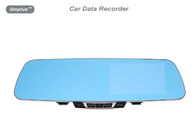 Rear View Mirror Perekam Data Mobil / Mobil DVR Dengan Inset GPS Mic