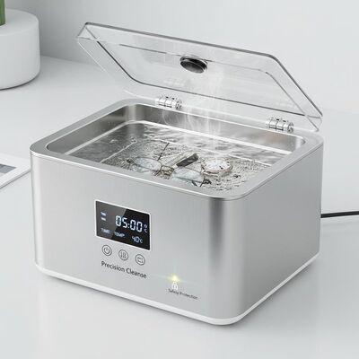 Pembersih Ultrasonik Meja Atas Dengan Perlindungan Keamanan Dan Tangki Baja Rinsing Mengirim Pembersihan Untuk Peralatan Presisi