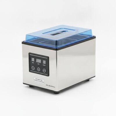 2.5L Kapasitas Tangki Pembersih Meja Atas Pembersih Ultrasonik Ukuran Tangki Baja Rinsless 280x180x200mm Dirancang untuk dan Pembersihan Sederhana
