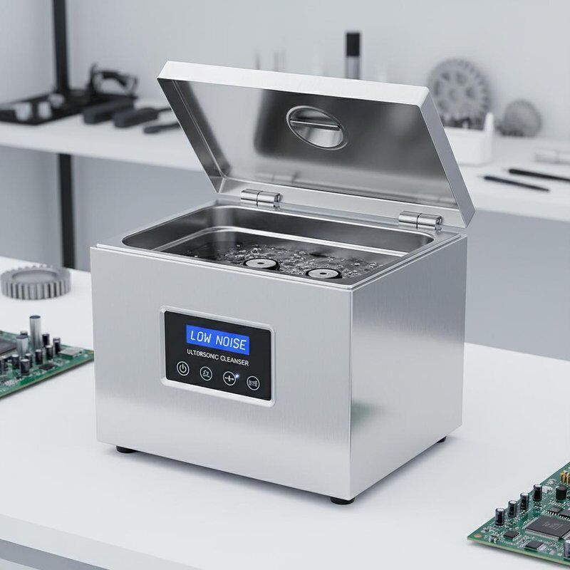 Low Noise Level Tabletop Ultrasonic Cleanser Termasuk Tangki Baja Ringan Dirancang untuk Pembersihan di Berbagai Industri