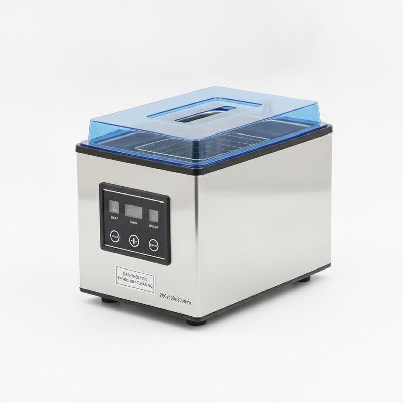2.5L Kapasitas Tangki Pembersih Meja Atas Pembersih Ultrasonik Ukuran Tangki Baja Rinsless 280x180x200mm Dirancang untuk dan Pembersihan Sederhana
