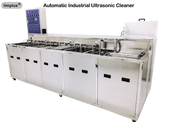 Mesin Pembersih Ultrasonik Industri Multi Tank dengan Sistem Pengeringan Pembilasan untuk Pengurang Minyak
